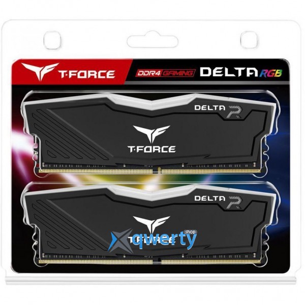 Team T-Force Delta DDR4-2400 16GB PC-19200 (2x8) Black RGB LED ...
