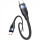 Usams US-SJ632 U85 Type-C To Type-C PD100W Aluminum Alloy Fast Charging Data Cable black